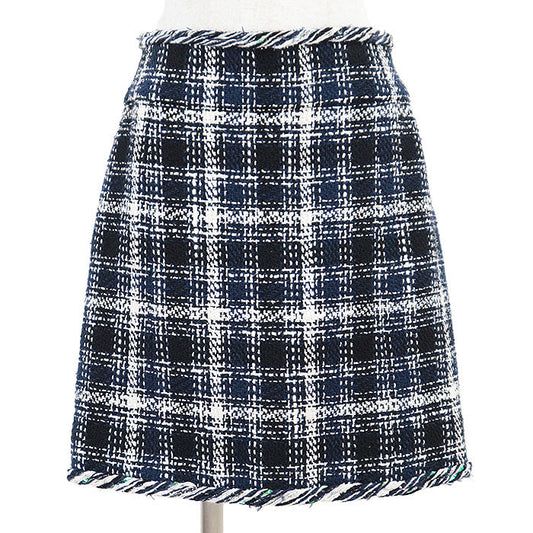 Chanel P58734 Tweed Cotton Linen Silk Skirt
