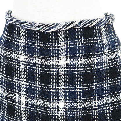 Chanel P58734 Tweed Cotton Linen Silk Skirt