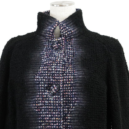 Chanel P52273 Tweed Cashmere Silk Wool Long Coat