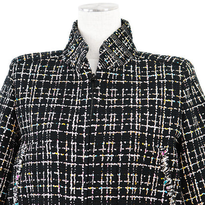Chanel P61326 Tweed Silk Blend Cropped Jacket