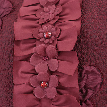 Fendi Flower Jacquard Wool Blend Top