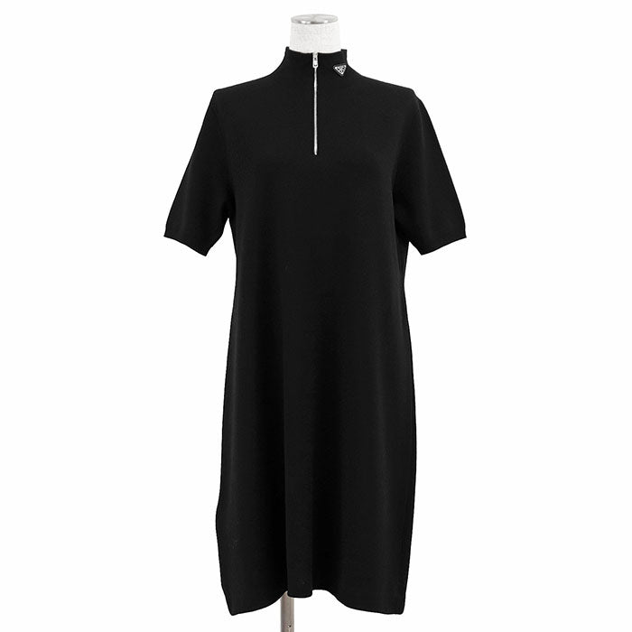 Prada Micro Knit Jersey Dress