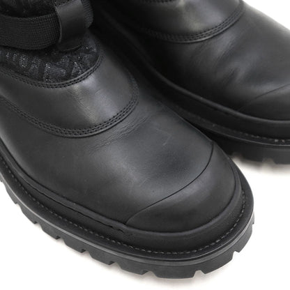 Dior Oblique Leather Jacquard Boots