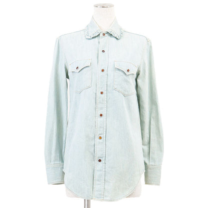 Saint Laurent Paris Western Shirt Cotton Long Sleeve Shirt