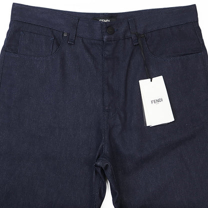 Fendi Embroidered Denim Pants