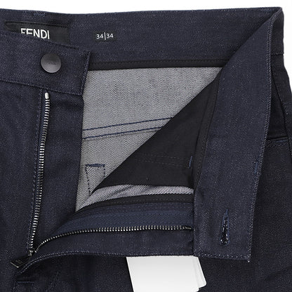 Fendi Embroidered Denim Pants