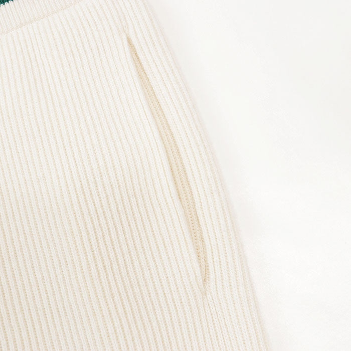 Gucci Sheer Line Web Stripe Wool Knit Pants