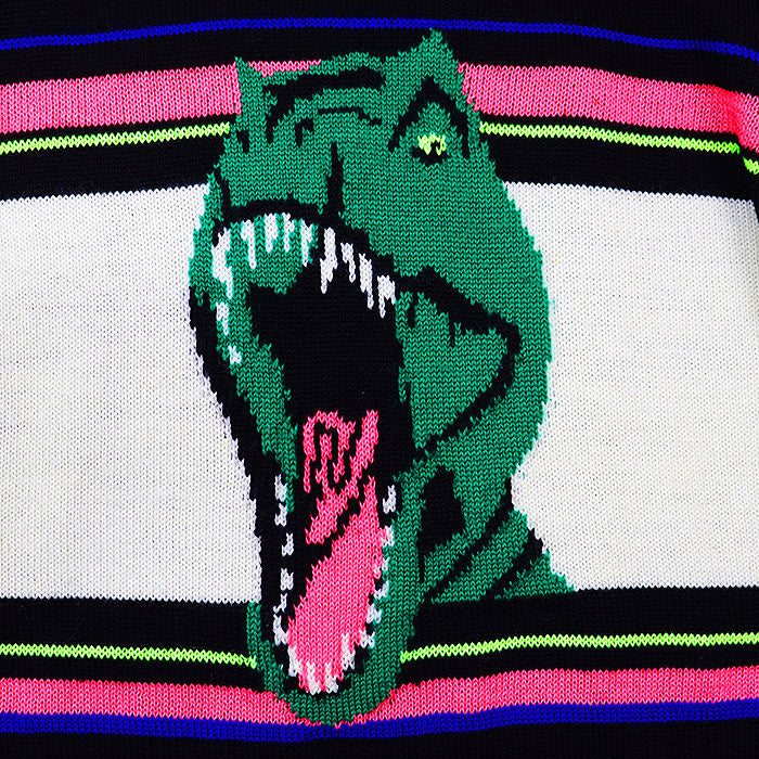 Saint Laurent Paris Dinosaur Star Stripe Middle Gauge Knit