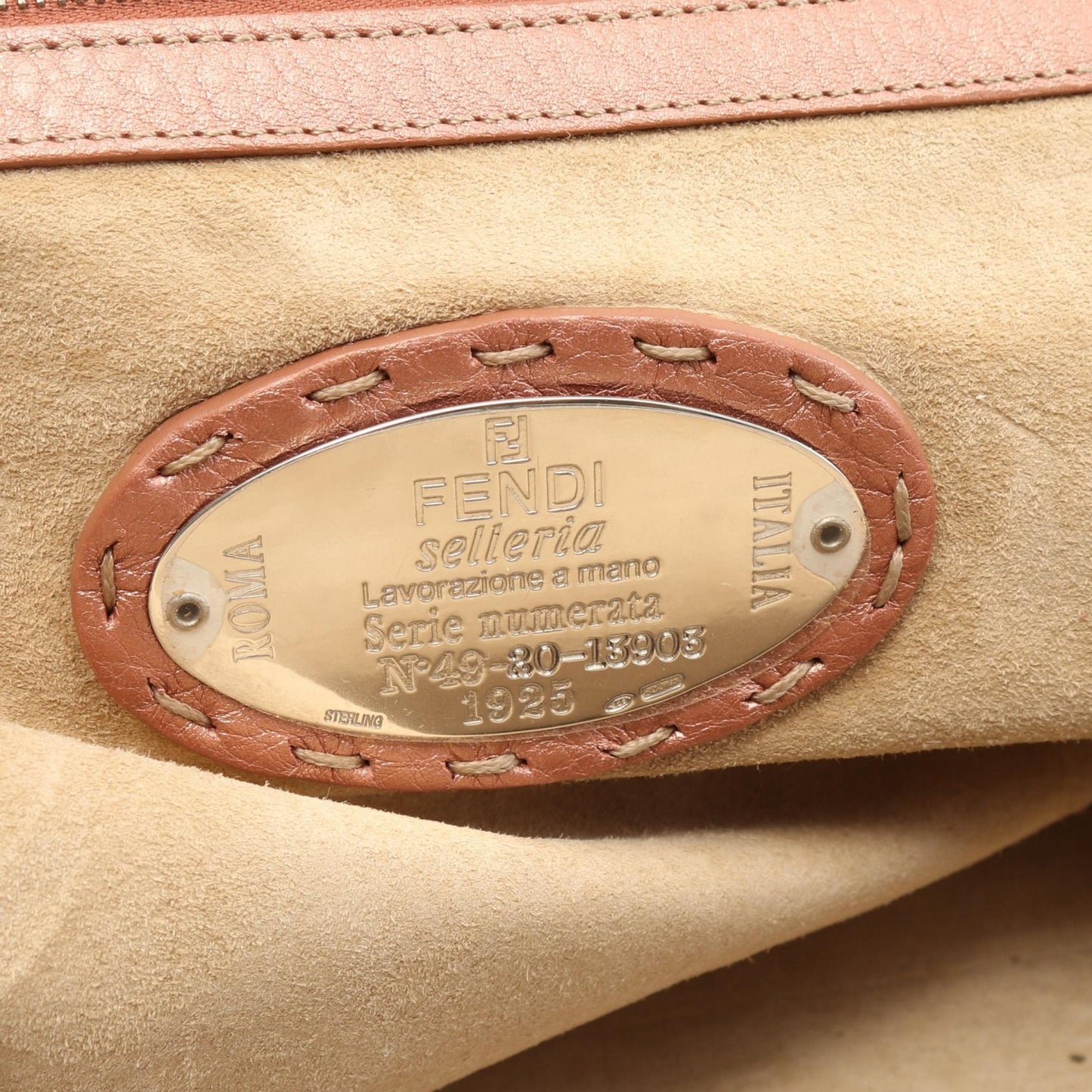 Fendi Selleria Doctor's Bag Leather Handbag