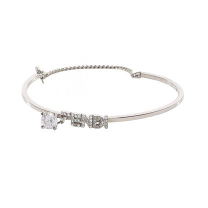 Fendi FENDI logo Stainless Steel Bracelet