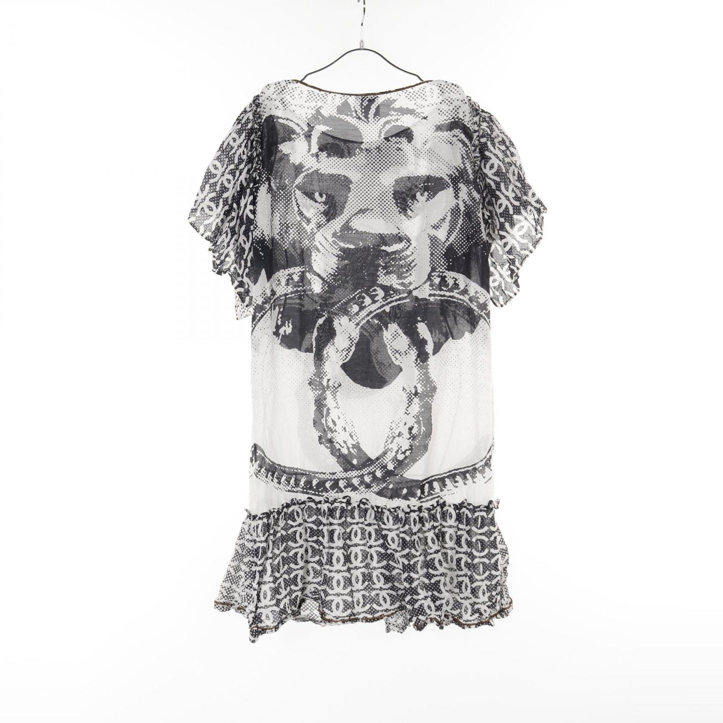 Chanel Lion Coco Mark Cotton Silk Dress