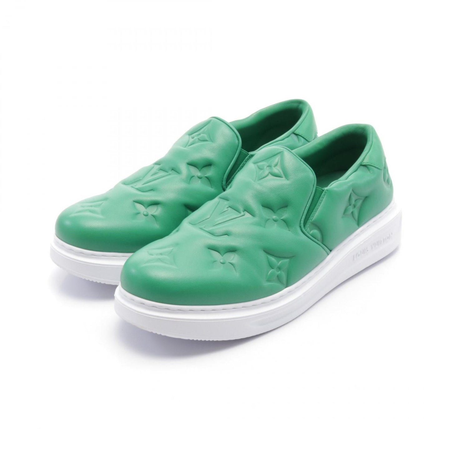 Louis Vuitton Beverly Hills Line Monogram Leather Slip-on Shoes