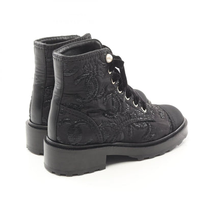 Chanel Coco Mark Fabric Boots
