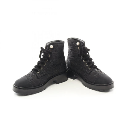 Chanel Coco Mark Fabric Boots