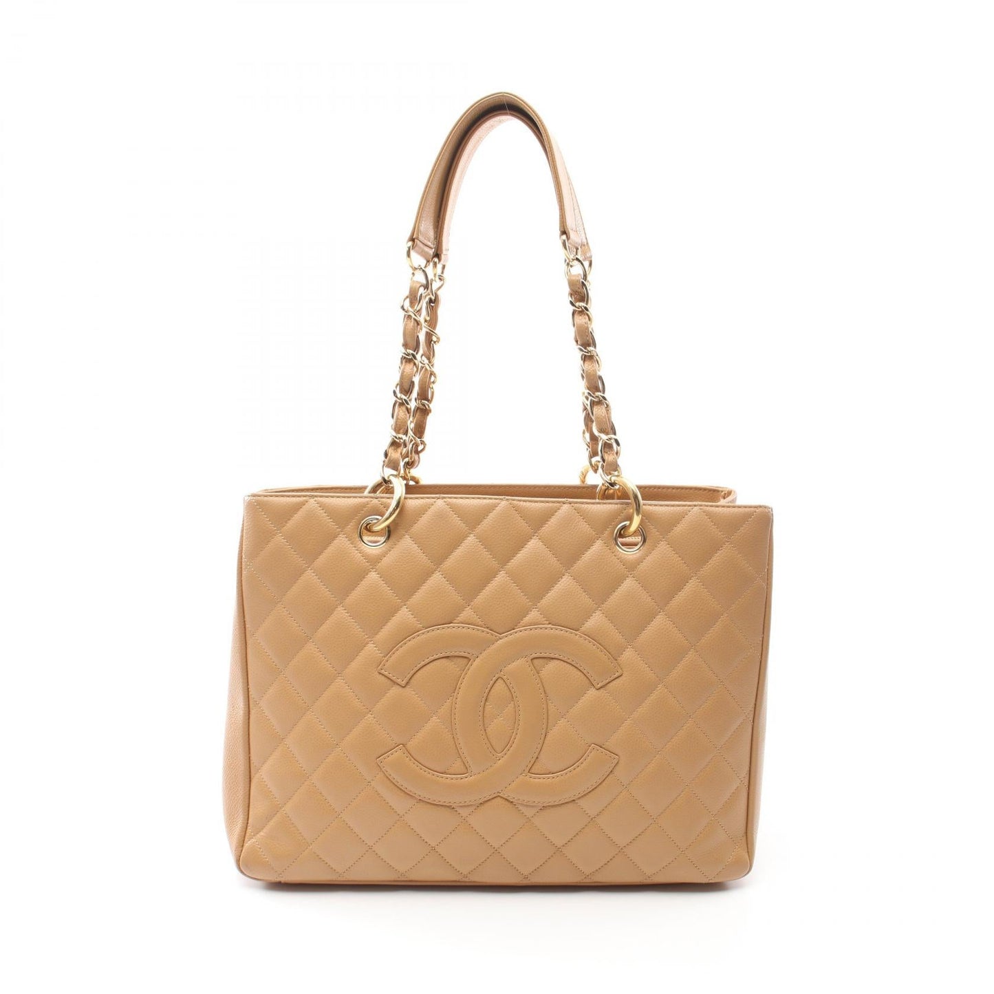 Chanel Matelasse Grand Shopping Tote Grained Calfskin Bag
