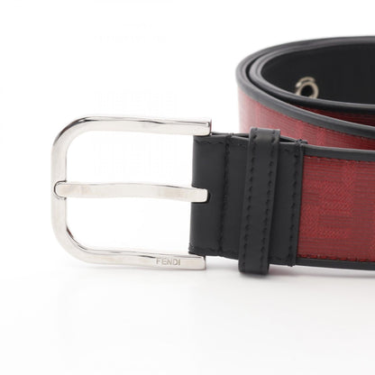 Fendi Leather PVC Coated Canvas Belt