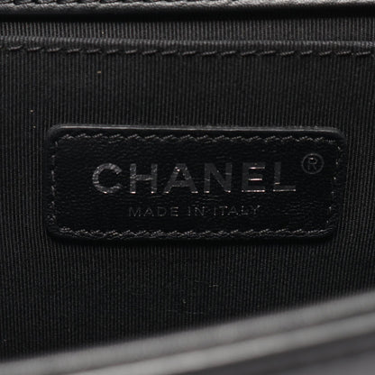 Chanel Boy Chanel Leather Fabric Shoulder Bag