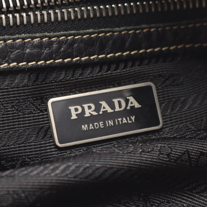 Prada Nylon Leather Shoulder Bag