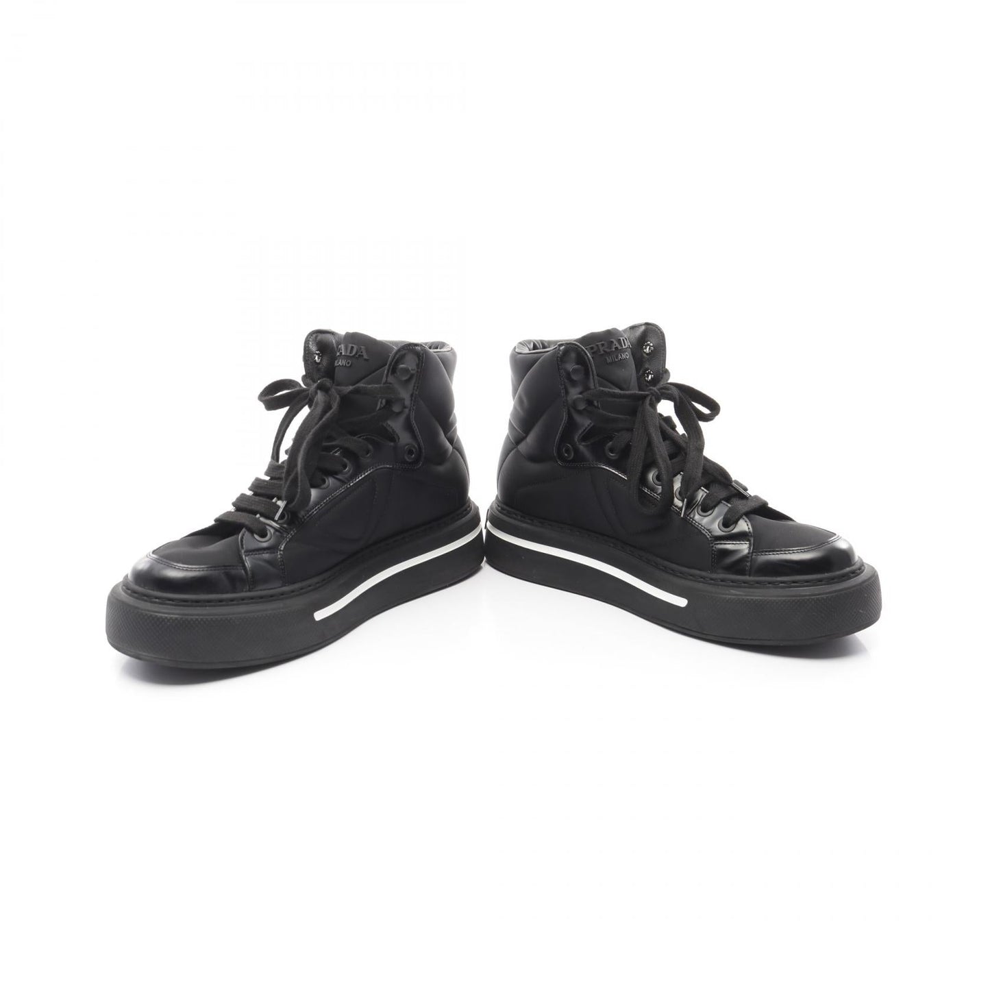 Prada Re-Nylon Macro High-Top Sneakers
