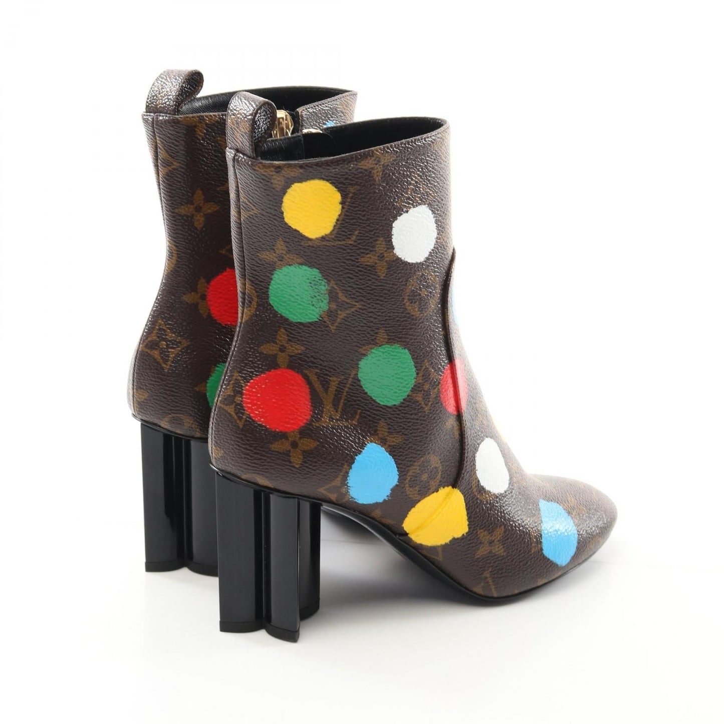 Louis Vuitton × Yayoi Kusama Monogram Coated Canvas Boots