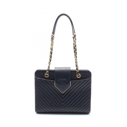Chanel Chevron V Stitch Calfskin Shoulder Bag