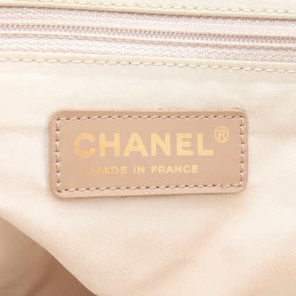 Chanel New Travel Line Leather Nylon Canvas Tote Bag