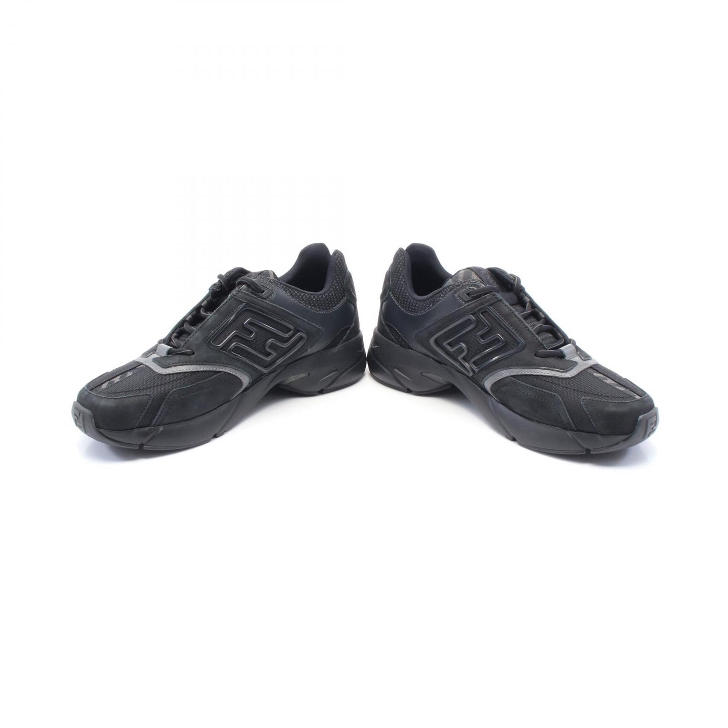 Fendi FASTER Leather Fabric Sneakers