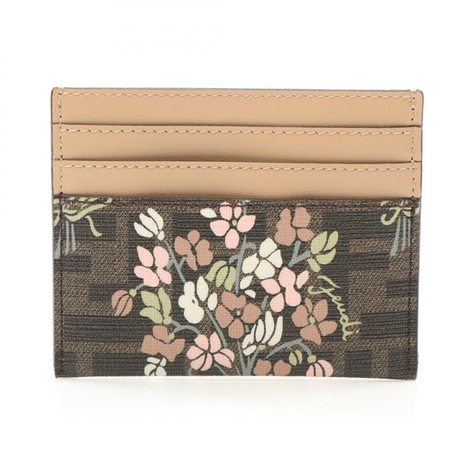 Fendi PVC Coated Canvas × Leather Card Case 8M0445AURFF174H