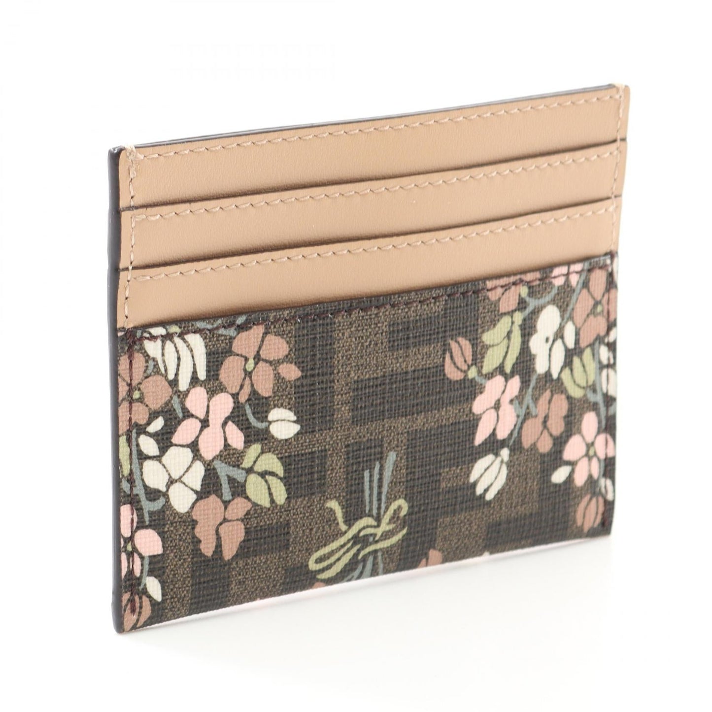 Fendi PVC Coated Canvas × Leather Card Case 8M0445AURFF174H