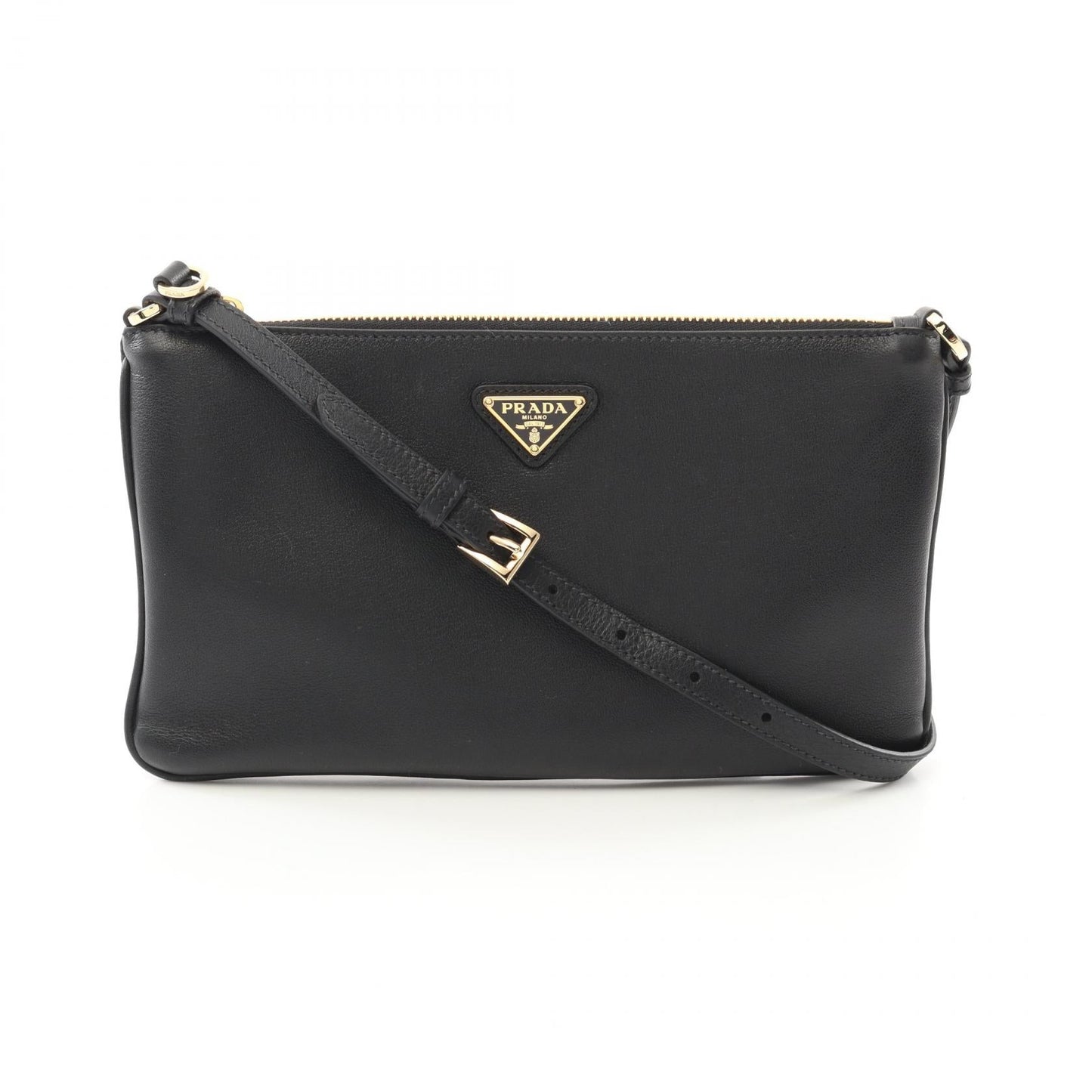 Prada SOFT GRAIN Calf Leather Shoulder Bag