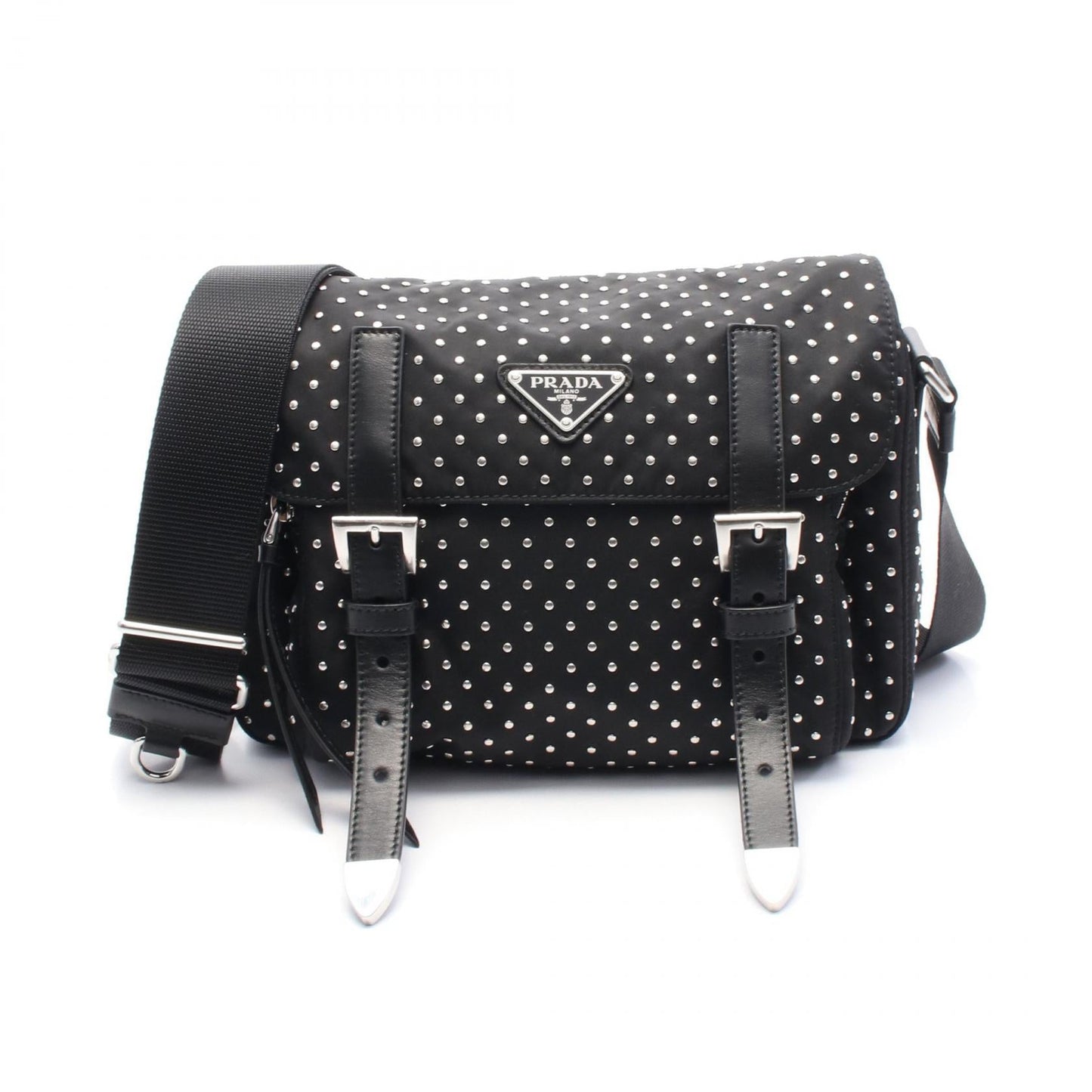 Prada Re-Nylon Nylon Leather Shoulder Bag