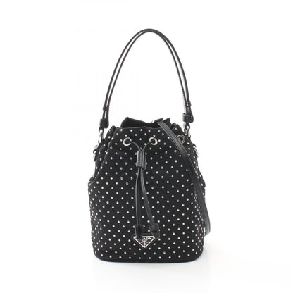 Prada Studs Nylon Handbag