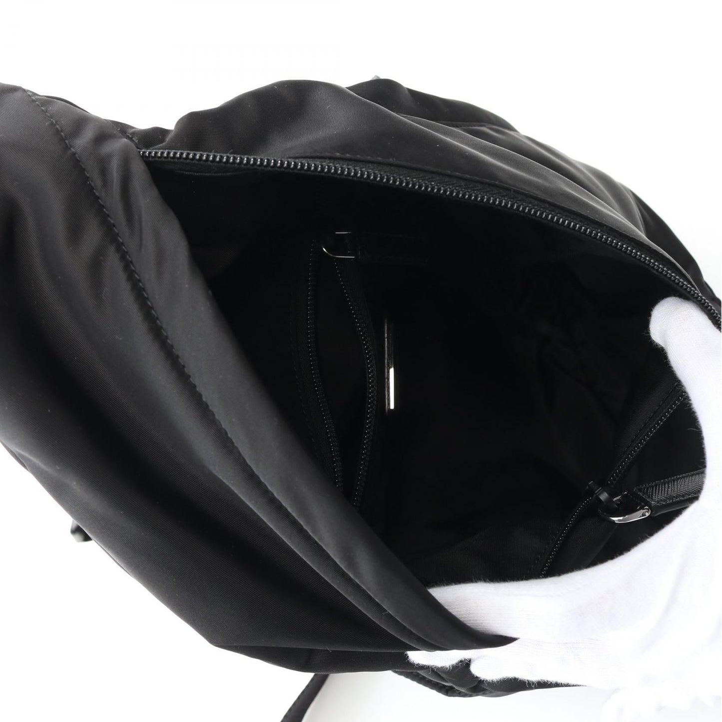 Prada TESSUTO Nylon Saffiano Leather Waist Bag