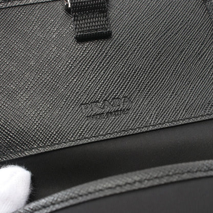 Prada TESSUTO+SAFFIANO Nylon+Saffiano Leather Shoulder Bag