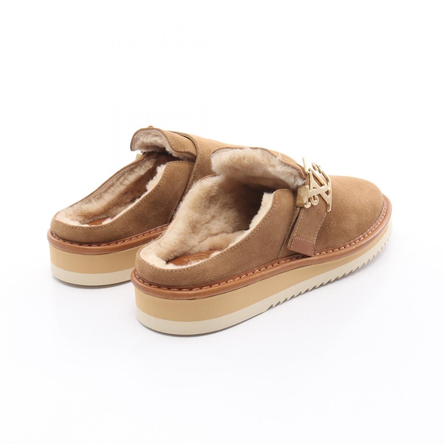 Louis Vuitton LV COZY LINE Shearling Mule Sandals