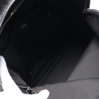 Dior Homme Rider CD Diamond PVC Coated Canvas Leather Backpack