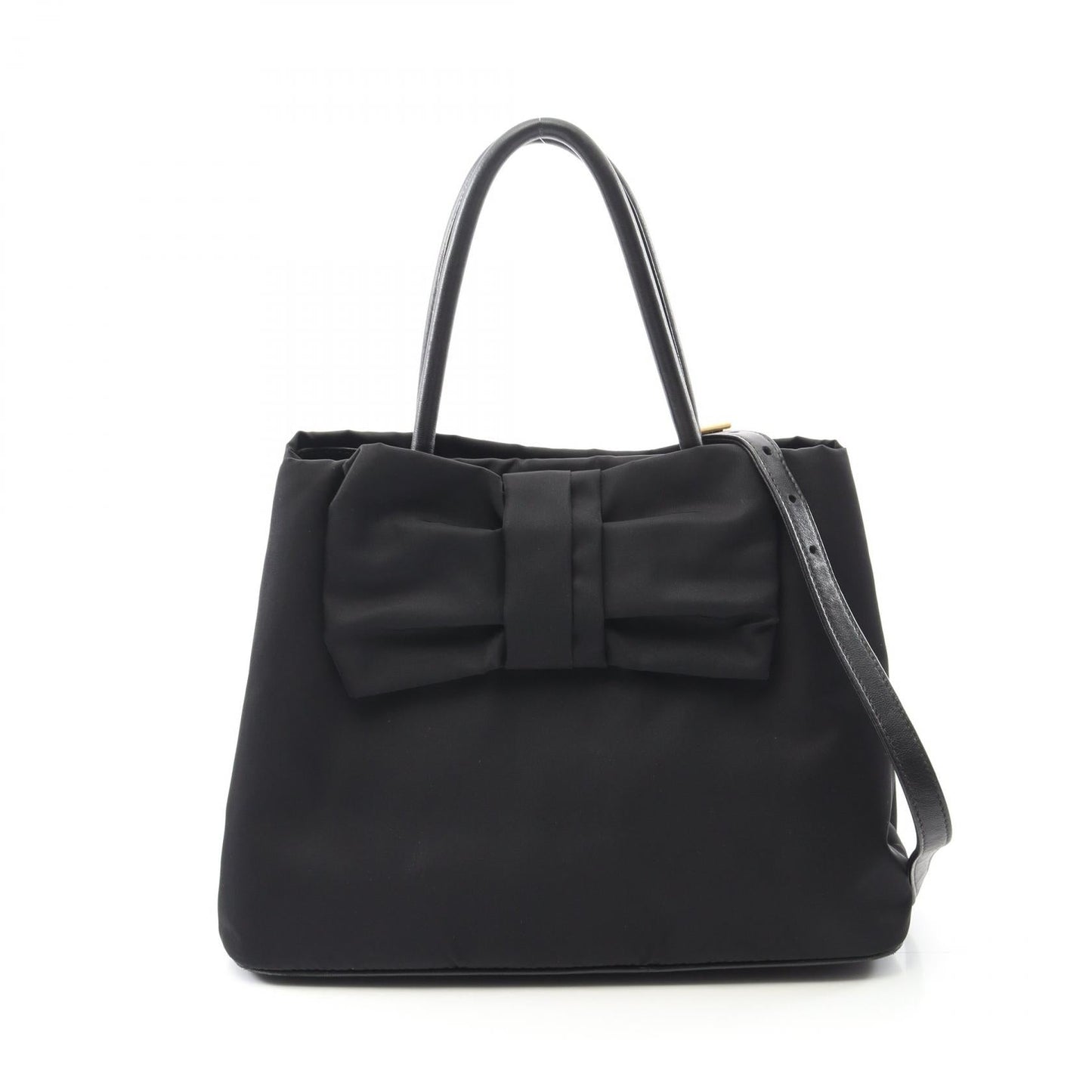 Prada Nylon Leather Handbag