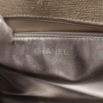 Chanel Matelasse Linen Canvas Shoulder Bag