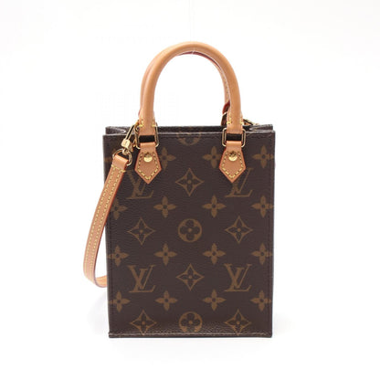 Louis Vuitton Petit Sac Plat Monogram Coated Canvas Handbag
