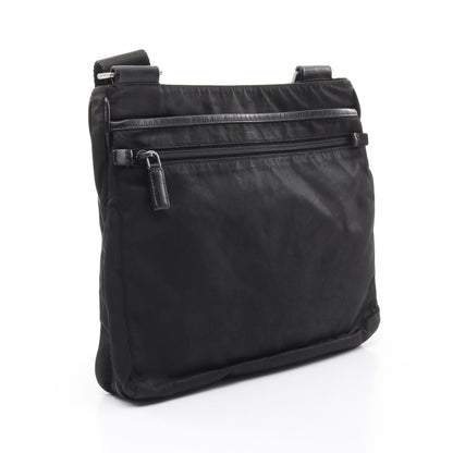 Prada Nylon Saffiano Leather Shoulder Bag