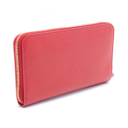 Prada SAFFIANO TRIANG Saffiano Leather Long Wallet
