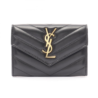 Saint Laurent Monogram Envelope Leather Wallet