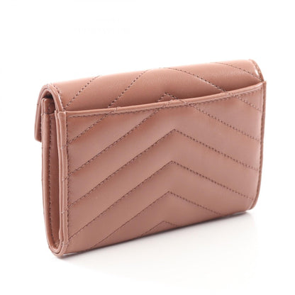 Saint Laurent Monogram Envelope Leather Wallet