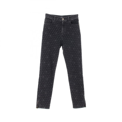 Chanel Coco Mark Dot Cotton Denim Pants