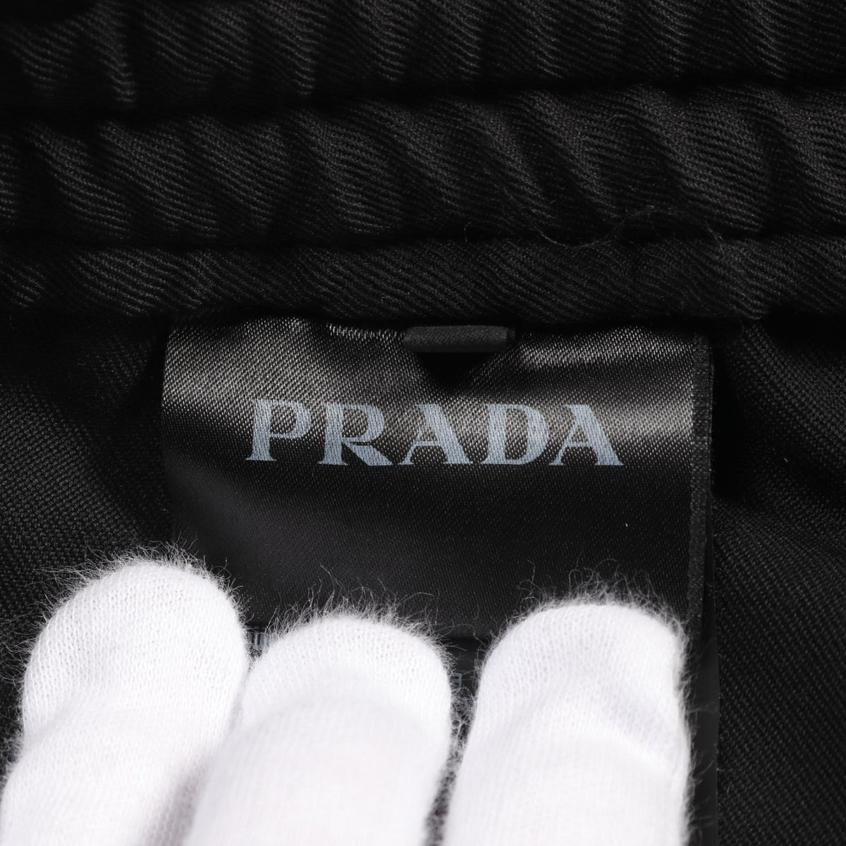 Prada Triangle Logo Wool Nylon Pants