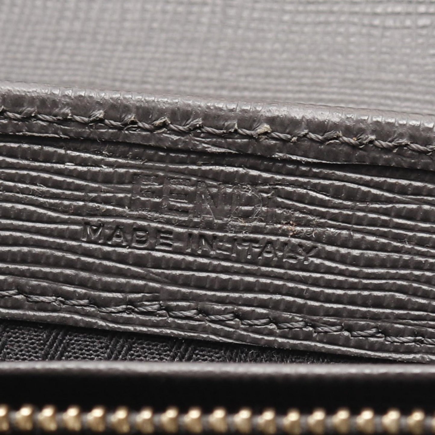 Fendi Tojours Leather PVC Coated Canvas Long Wallet