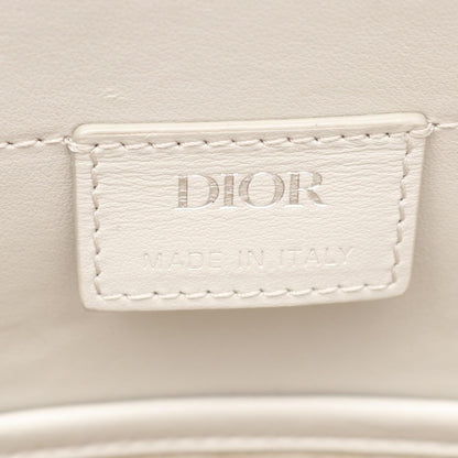 Dior CD Diamond Corolle PVC Coated Canvas Leather Tote Bag
