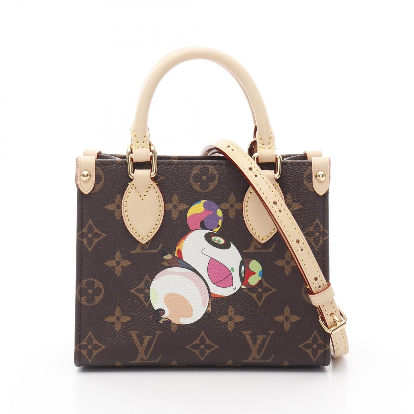 Louis Vuitton LV × Takashi Murakami OnTheGo BB Monogram Coated Canvas Handbag