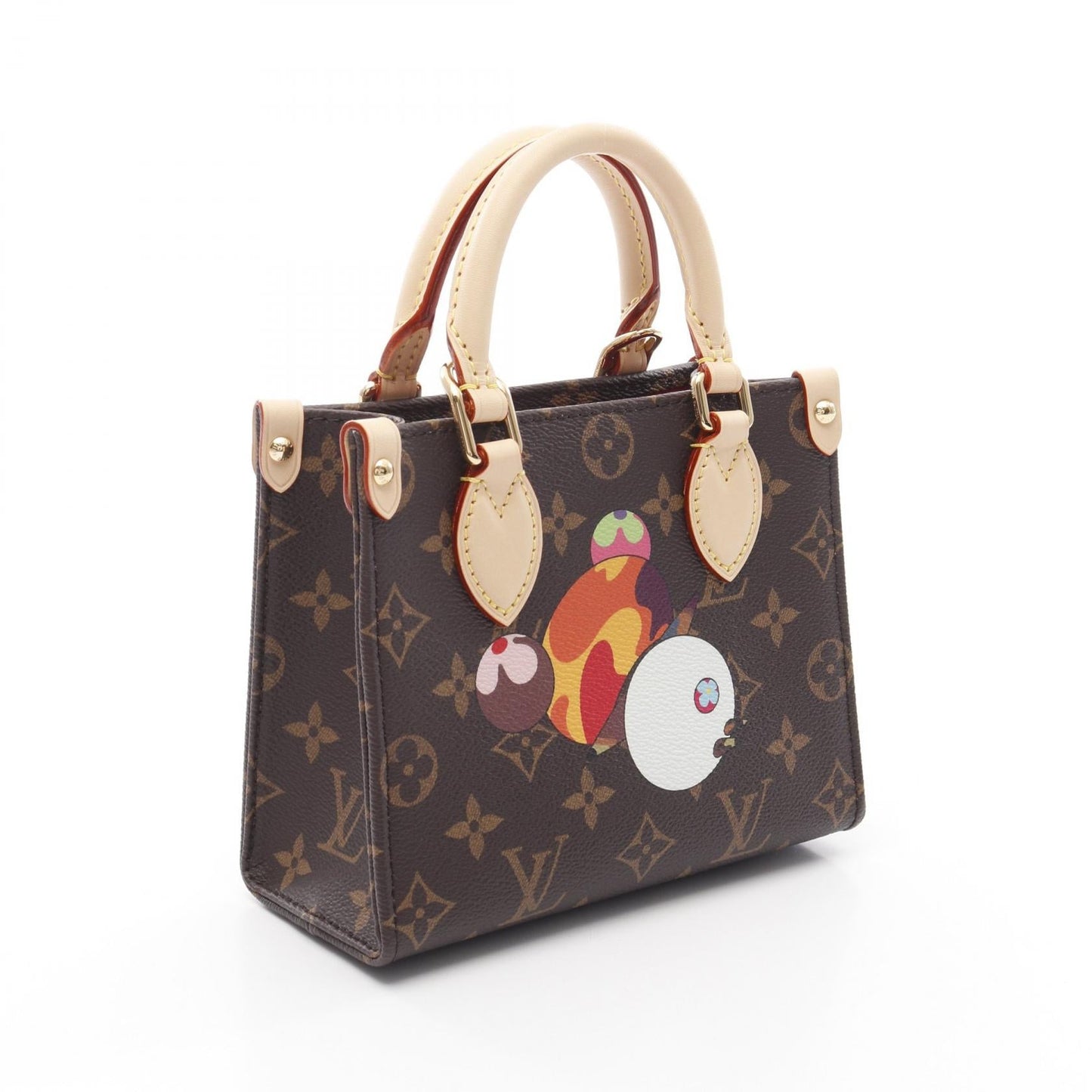 Louis Vuitton LV × Takashi Murakami OnTheGo BB Monogram Coated Canvas Handbag