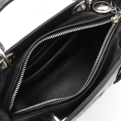 Dior LADY DIOR Calfskin Patent Leather Handbag